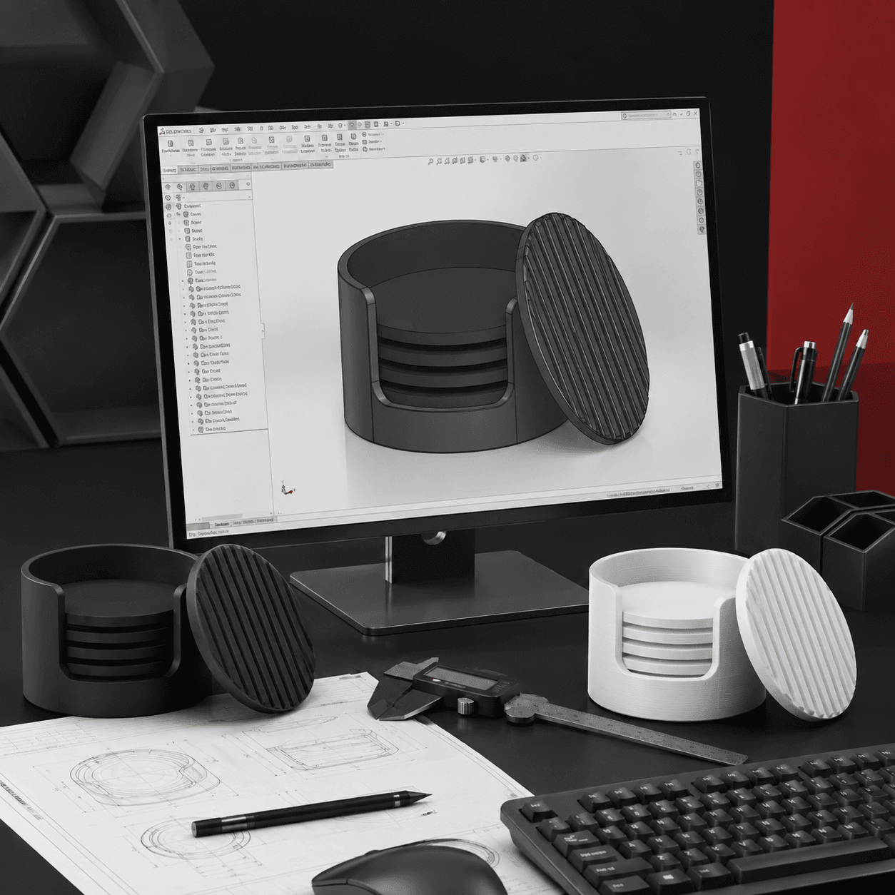 Twist Pen Holder